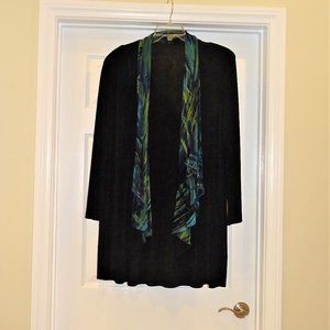 Vikki Vi Classic Cascading Scarf Hi Lo Jacket